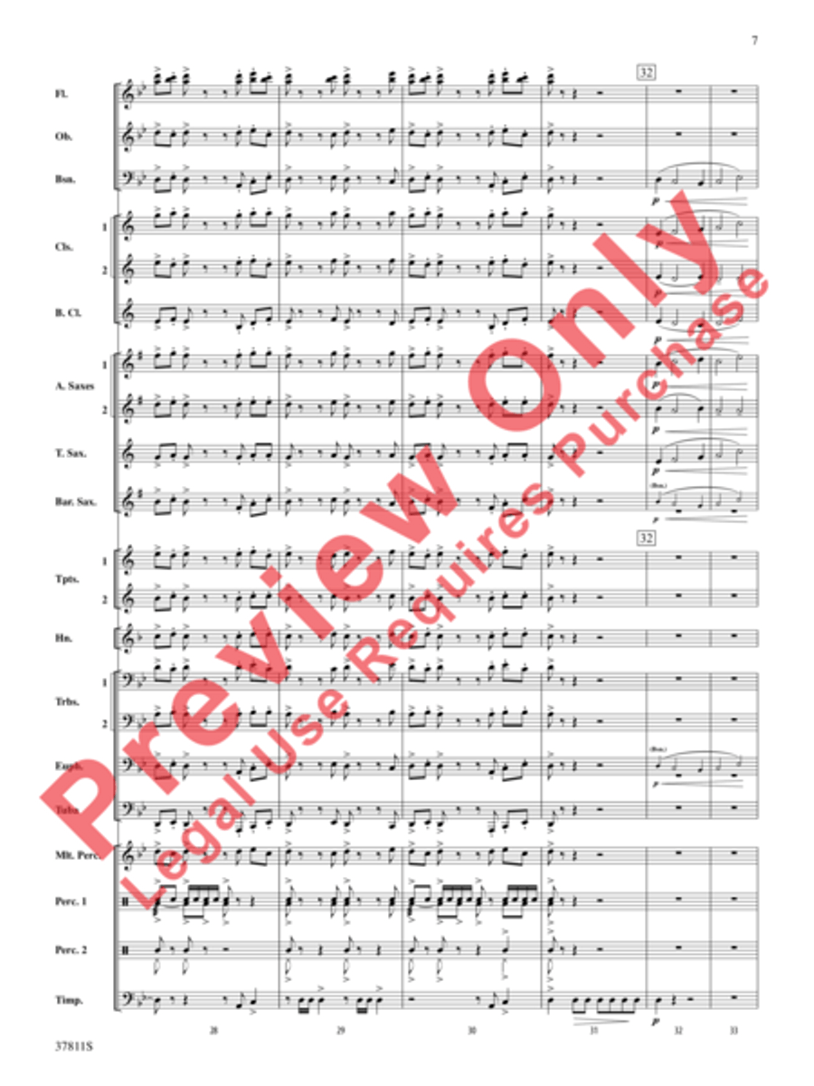 Desperate Pursuit Concert Band scores gallery preview page 8