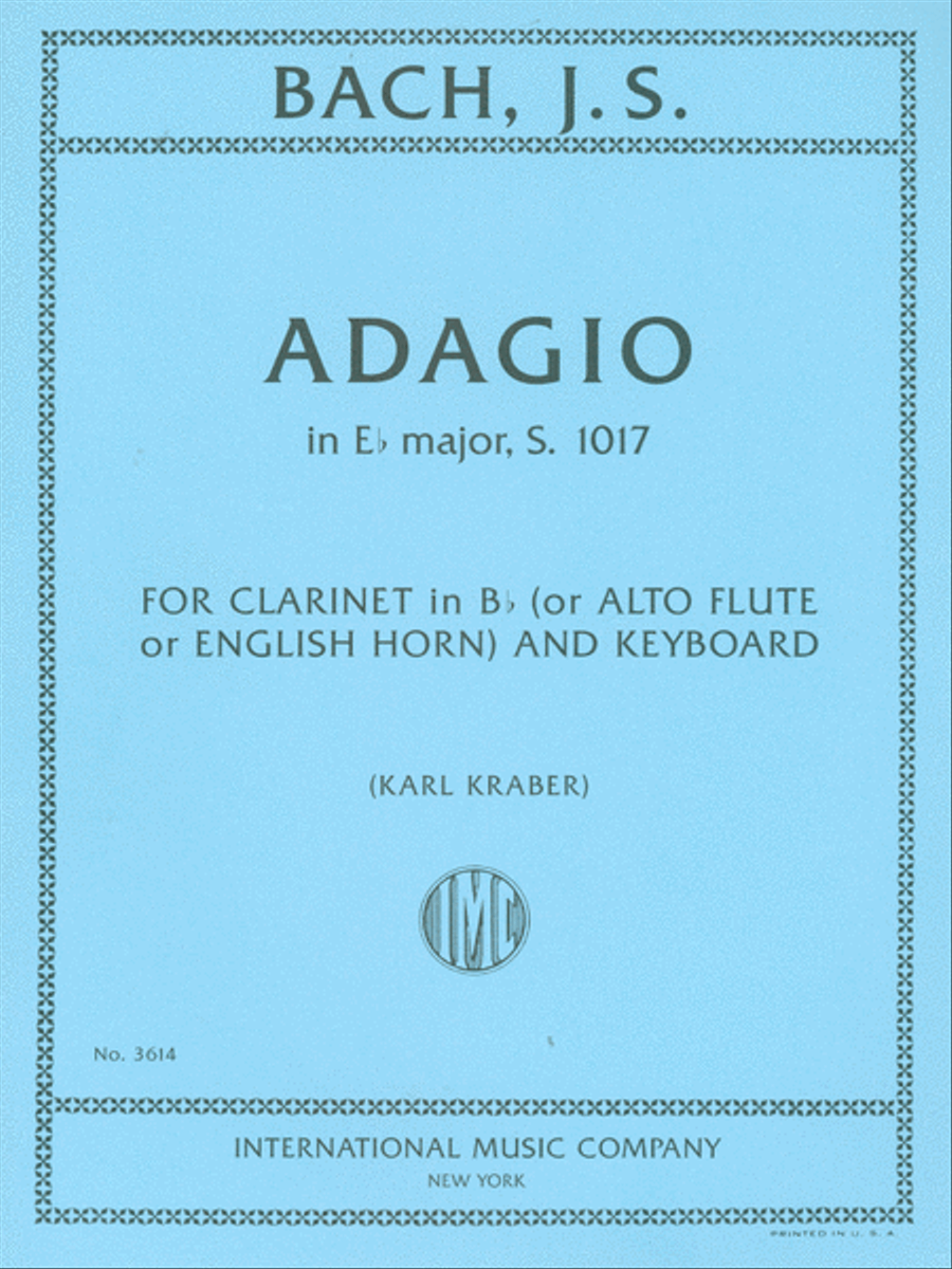 Adagio In E Flat Major, S. 1017 English Horn scores gallery preview page 1