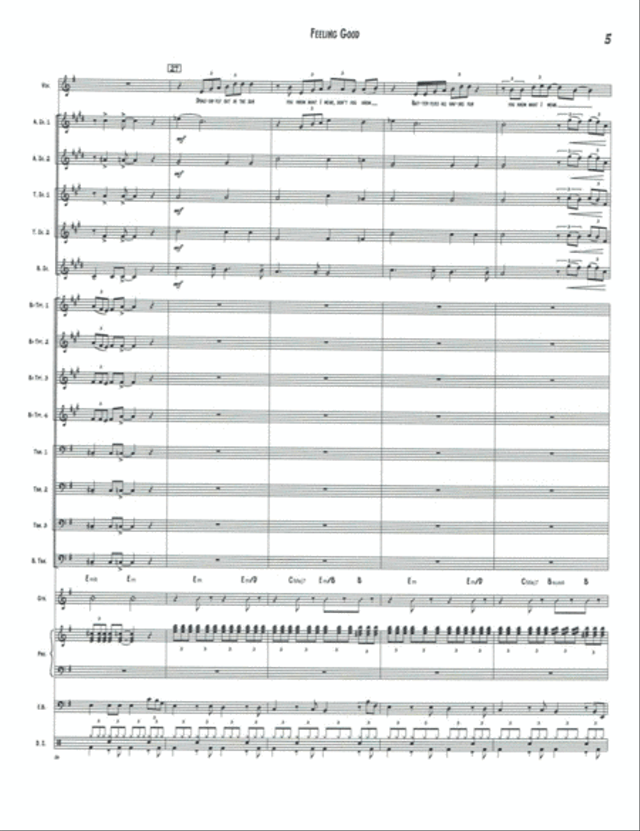Feeling Good Jazz Ensemble scores gallery preview page 6