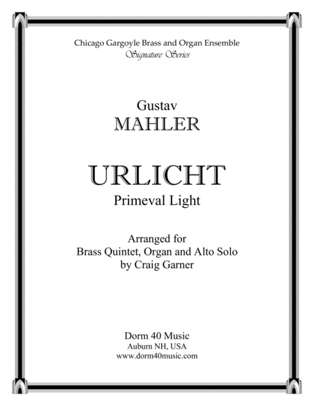 Urlicht (Primeval Light), Fourth Movement, Symphony No. 2 (Alto Solo), with Brass Quintet & Organ image number null