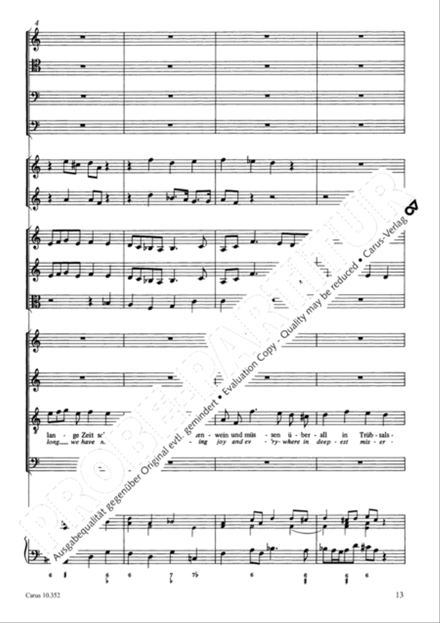 From the deepest comes our plea (Aus der Tiefen rufen wir) 4-Part scores gallery preview page 16