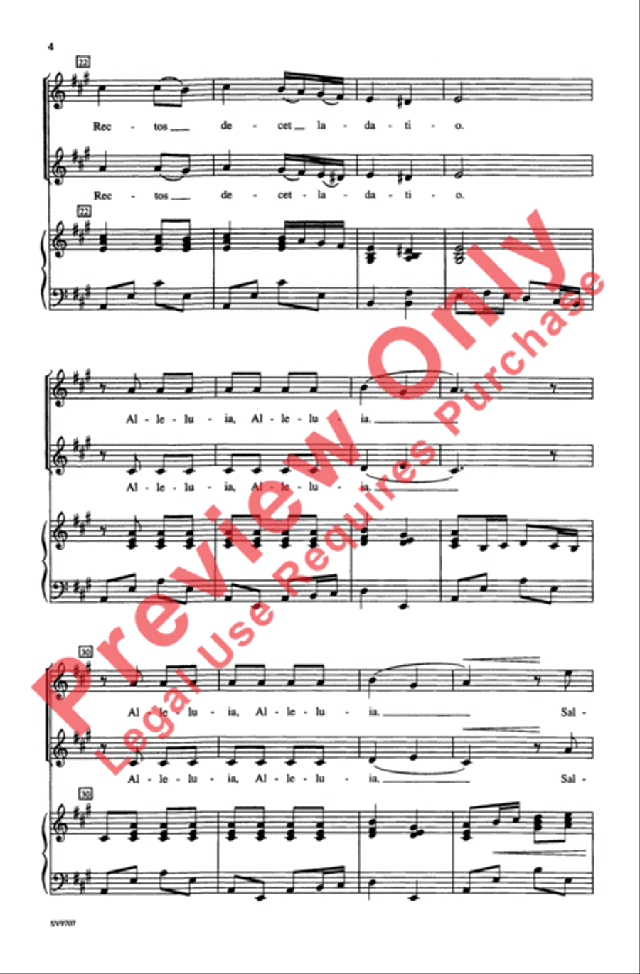 Exsultate Justi 2-Part scores gallery preview page 4
