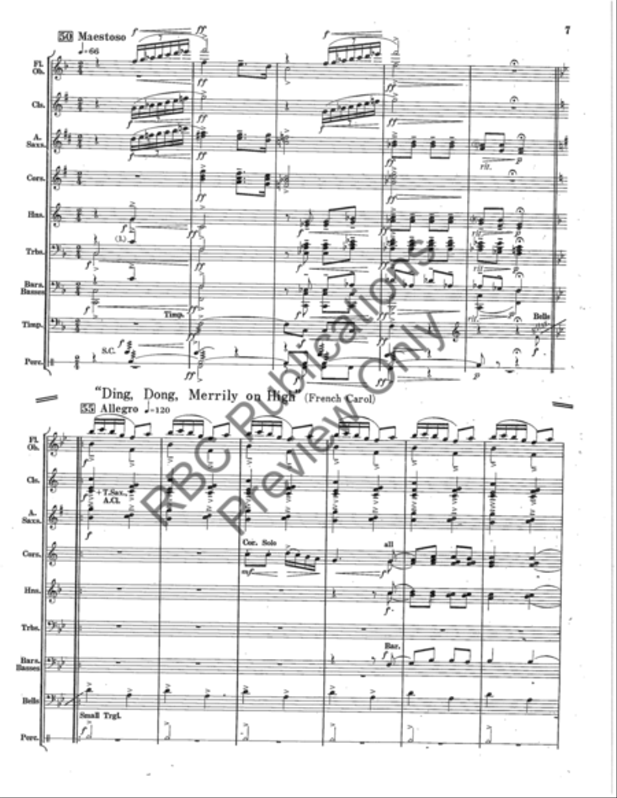 Hosanna In Excelsis Concert Band scores gallery preview page 8