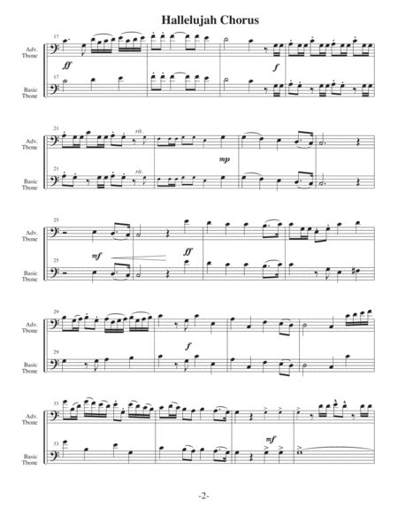 Hallelujah Chorus (Arrangements Level 3-5 for TROMBONE + Written Acc) image number null