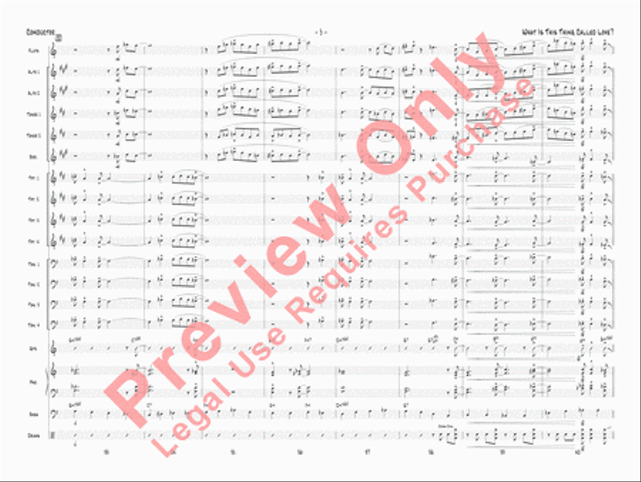 What Is This Thing Called Love? Jazz Ensemble scores gallery preview page 8