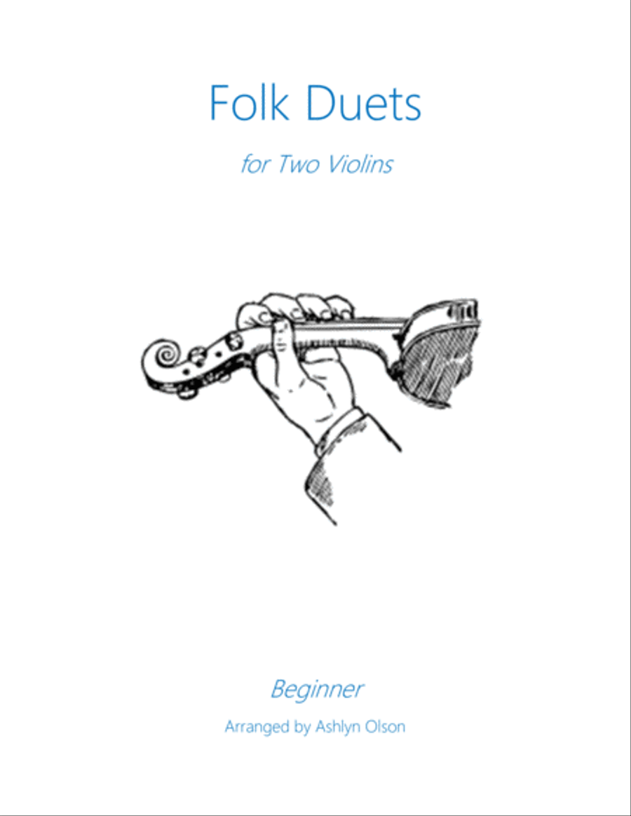 Folk Songs for 2 Violins String Duet scores gallery preview page 1