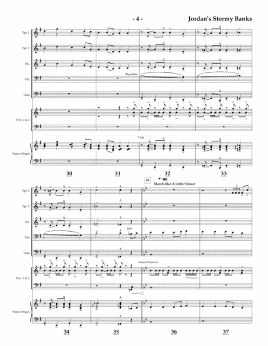 On Jordan's Stormy Banks for Brass Quintet image number null
