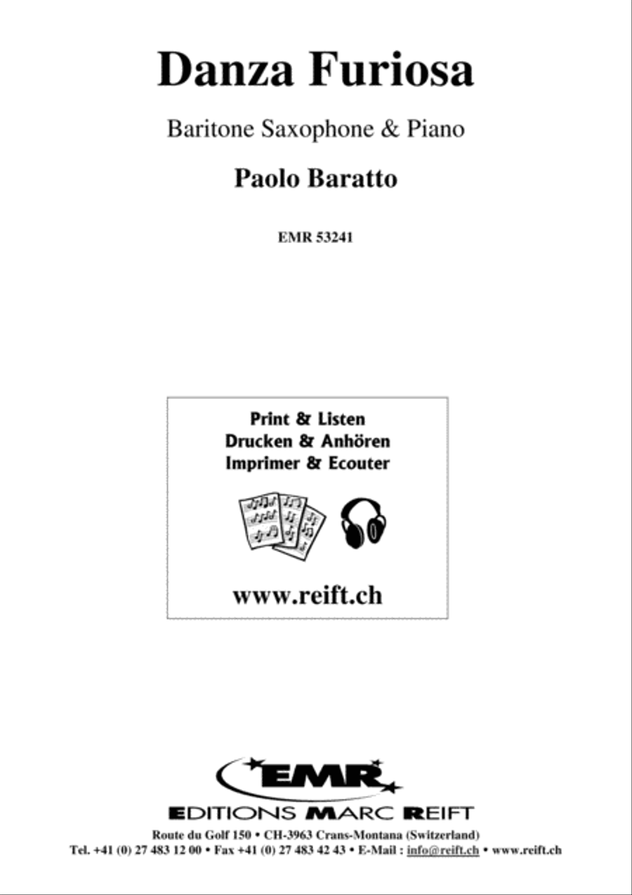 Danza Furiosa Baritone Saxophone scores gallery preview page 2