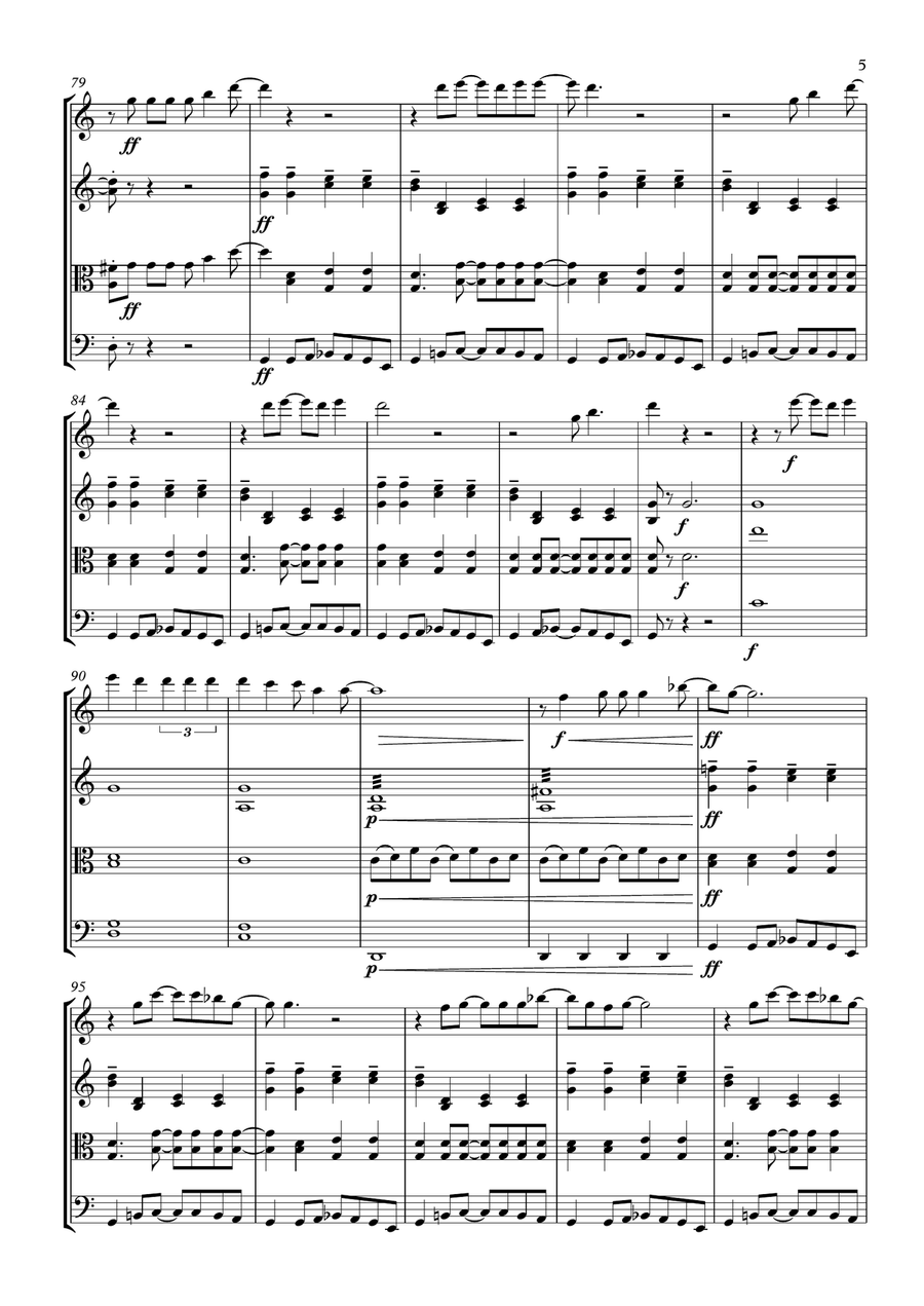 I'm A Believer String Quartet scores gallery preview page 5
