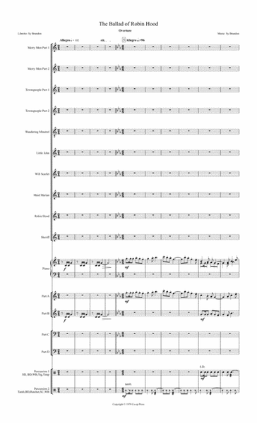 The Ballad of Robin Hood Full Score and Instrumental Parts image number null
