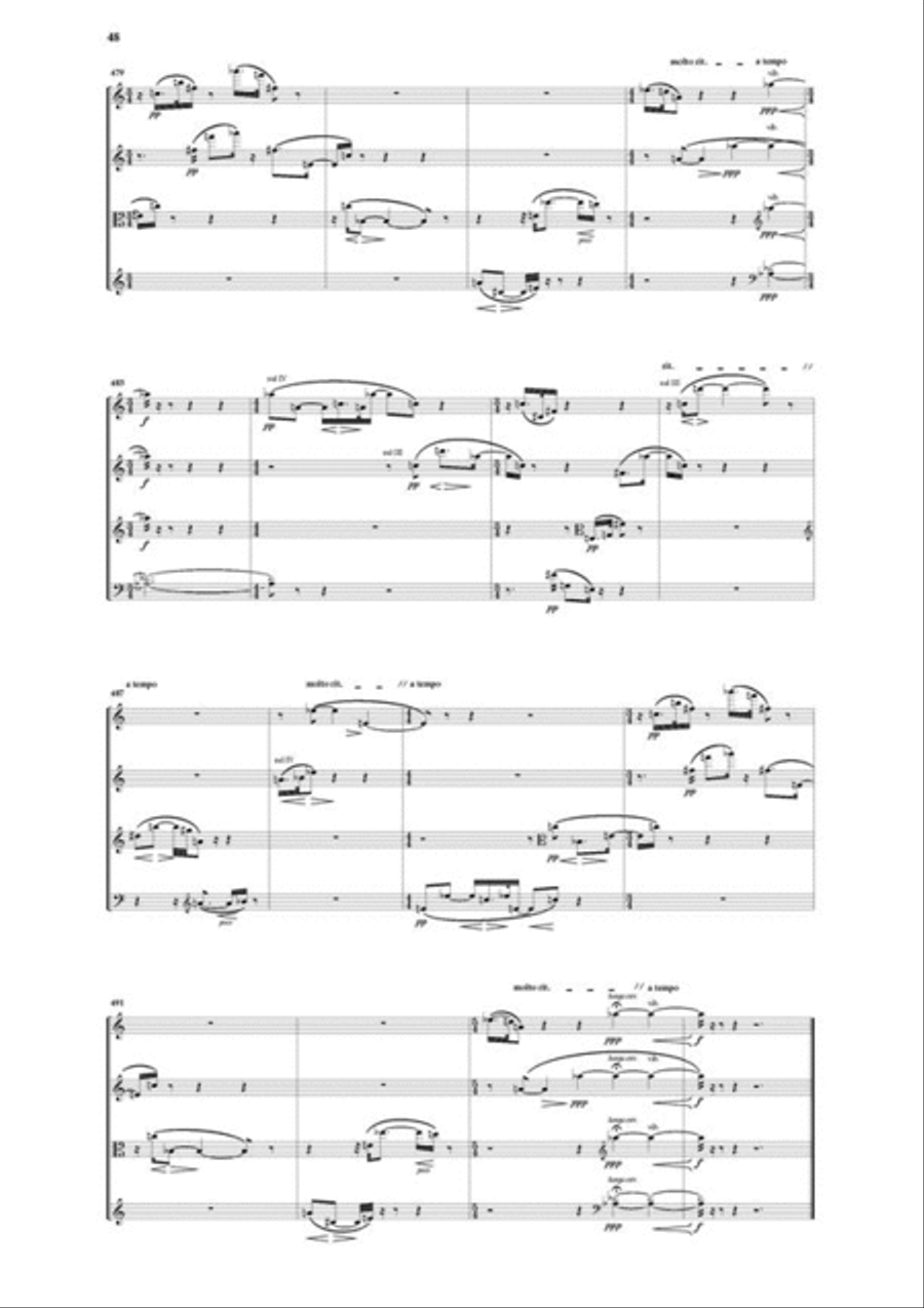 String Quartet No.2 - Perhaps Thus The End String Quartet scores gallery preview page 7
