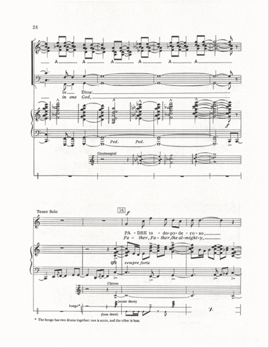 The Cuban Mass (Vocal Score) 4-Part scores gallery preview page 25