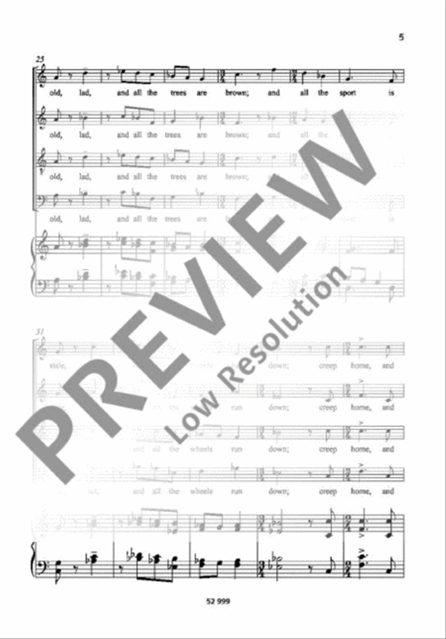 Young and Old 4-Part scores gallery preview page 6
