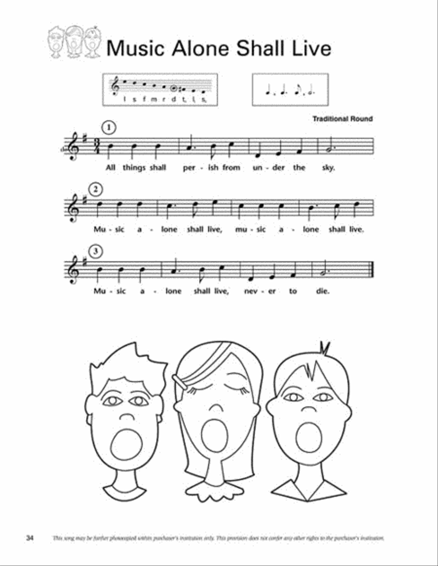Kodaly in the Classroom – Intermediate (Set I) Choir scores gallery preview page 6
