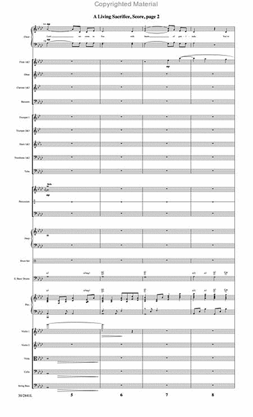 A Living Sacrifice - Orchestral Score and CD with Printable Parts