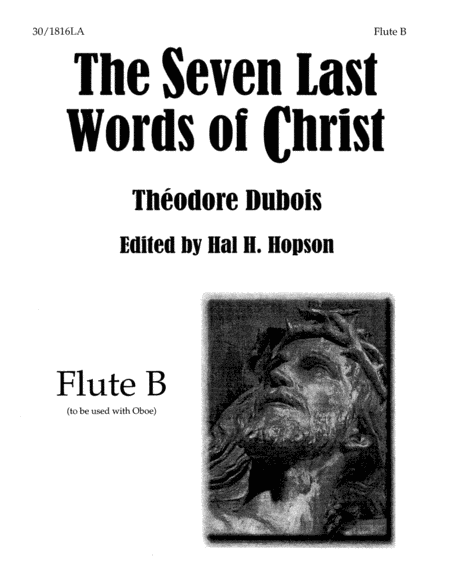 The Seven Last Words of Christ - Flute B