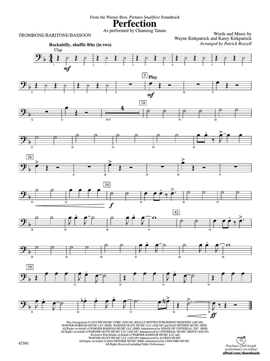 Perfection: 1st Trombone