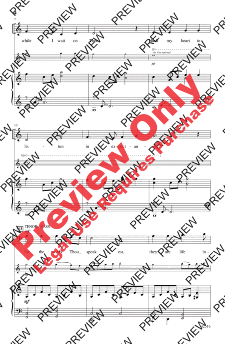 Speak, Lord, in the Stillness 4-Part scores gallery preview page 4