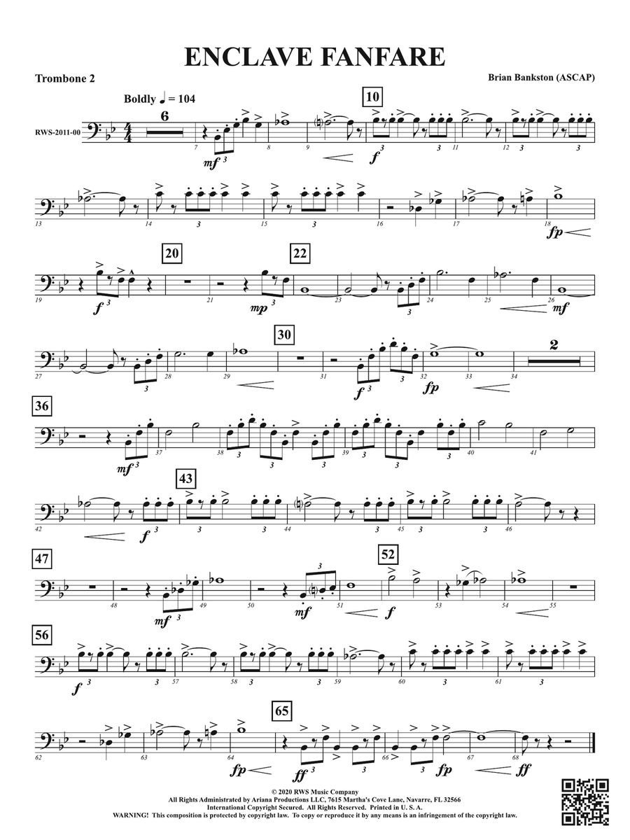Enclave Fanfare: 2nd Trombone