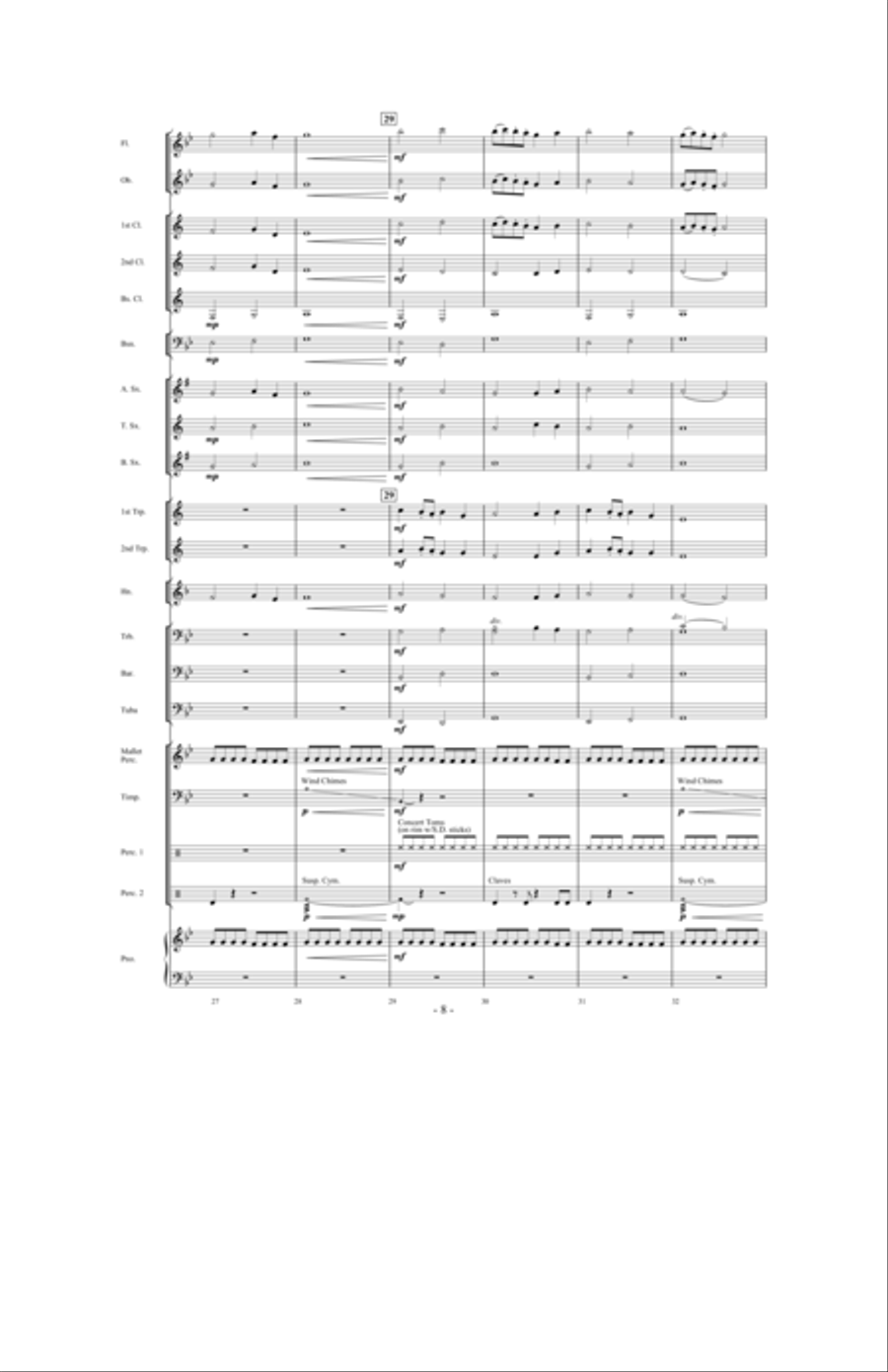 Storm Clouds Concert Band scores gallery preview page 7