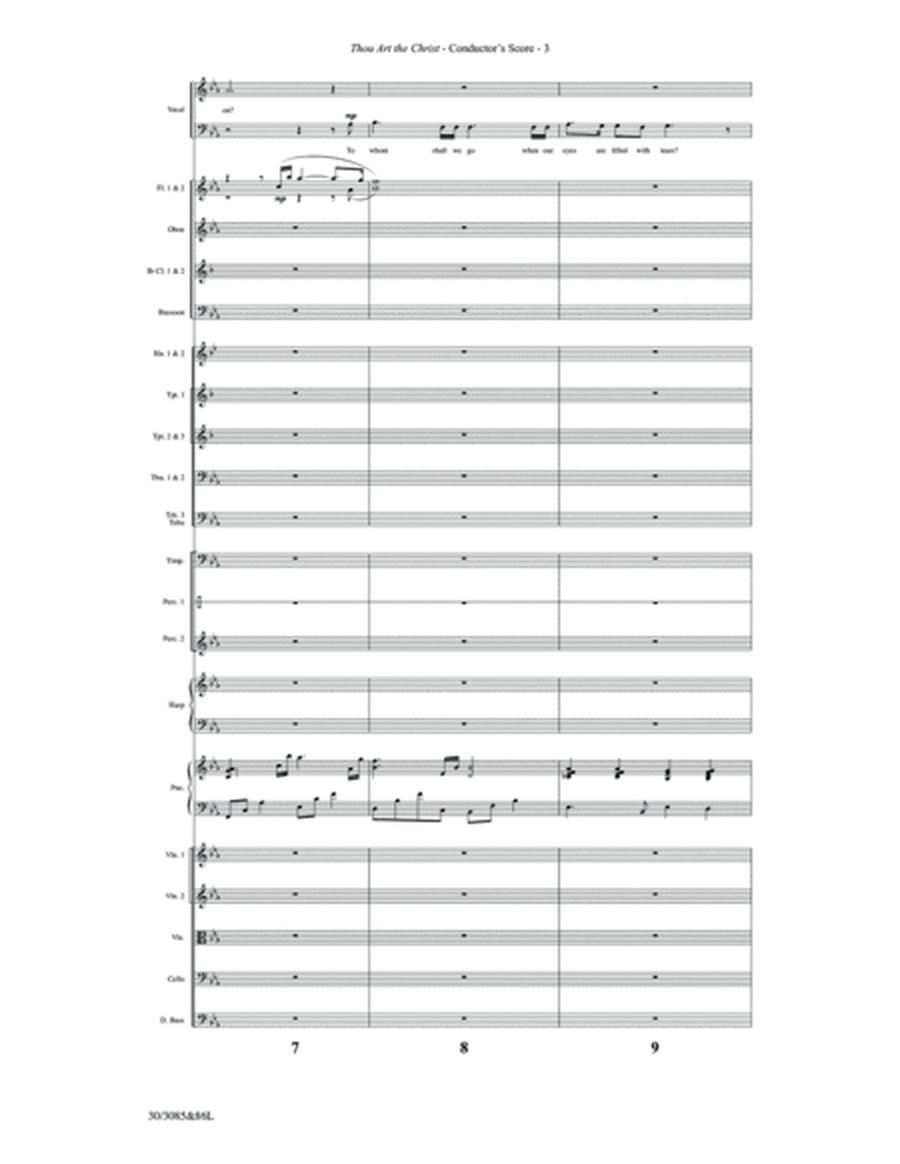 Thou Art the Christ - Orchestral Score with Printable Parts