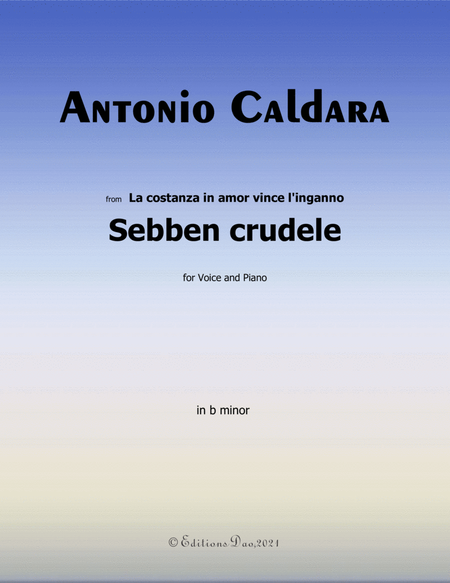 Sebben crudele,by Caldara,in b minor image number null