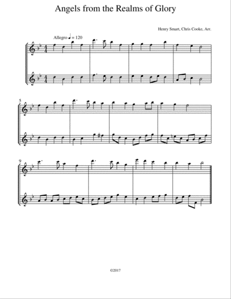 Intermediate Christmas Flute Duets Flute Duet scores gallery preview page 2