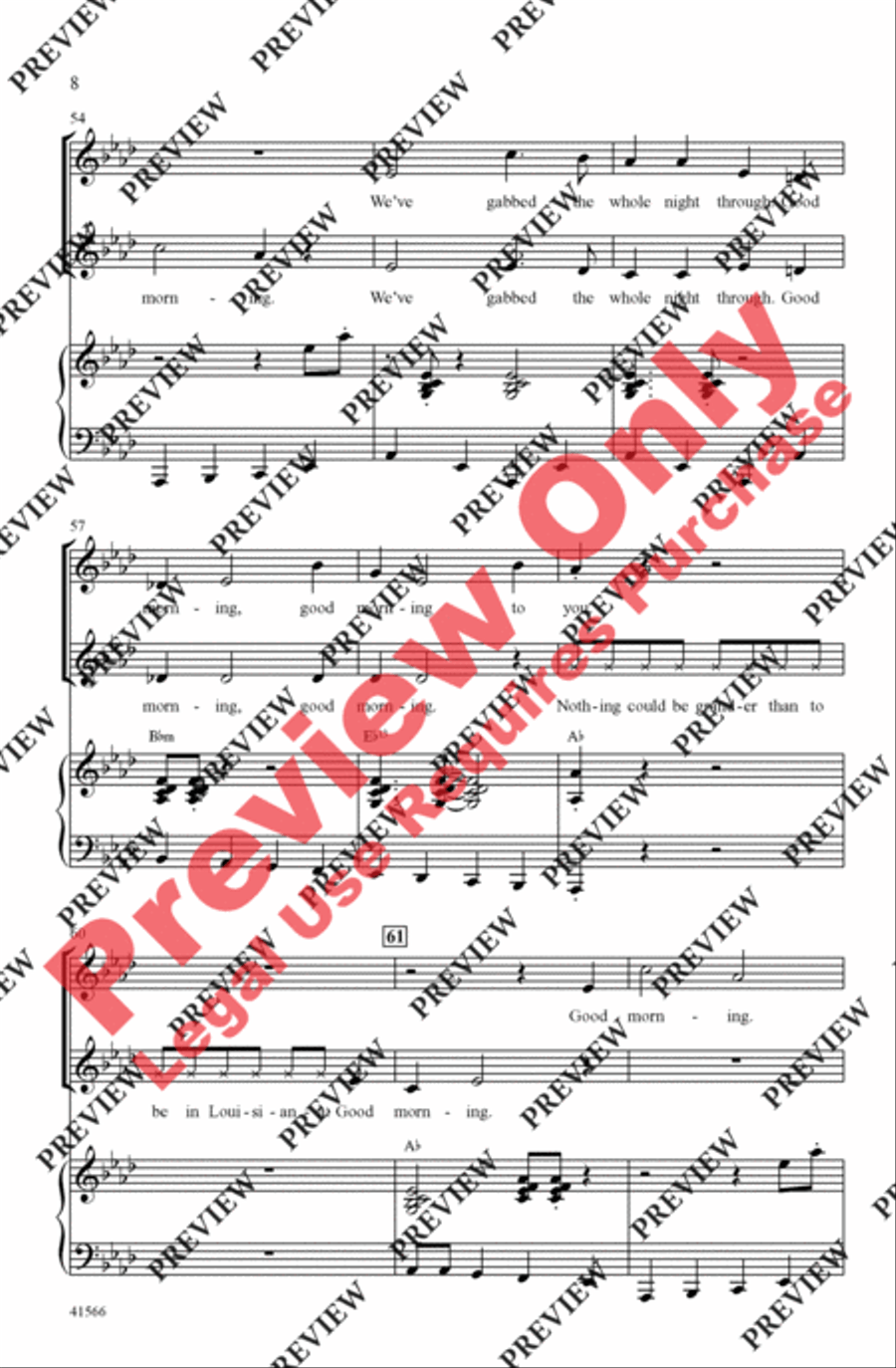 Good Morning Good Morning 2-Part scores gallery preview page 8