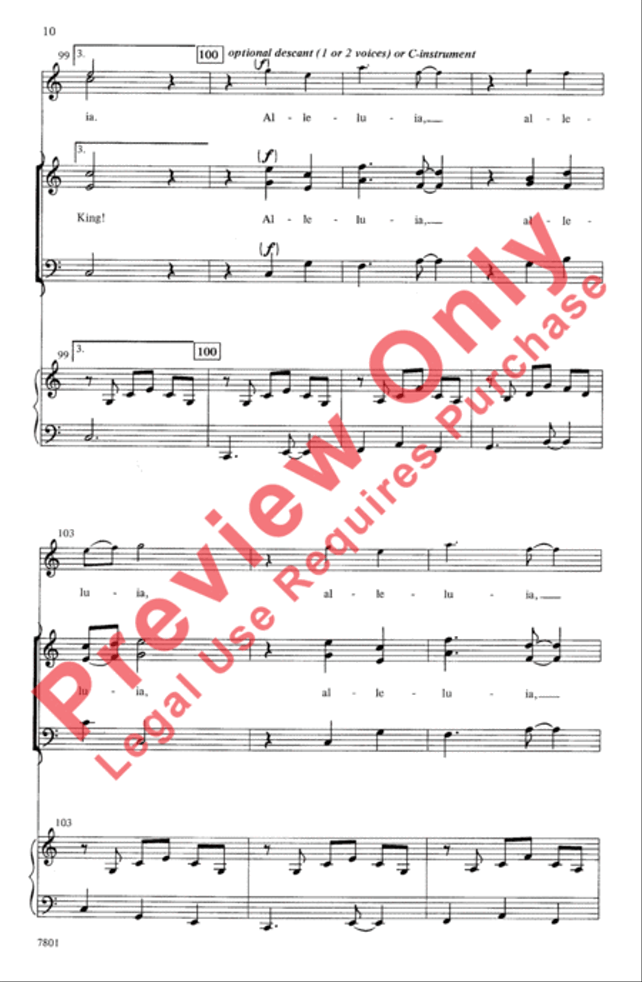 Sing a Joyful Alleluia! 3-Part scores gallery preview page 10