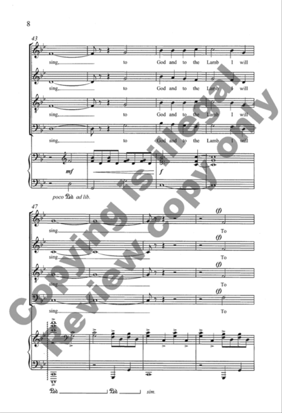 Appalachian Carols: 1. Wondrous Love 4-Part scores gallery preview page 7