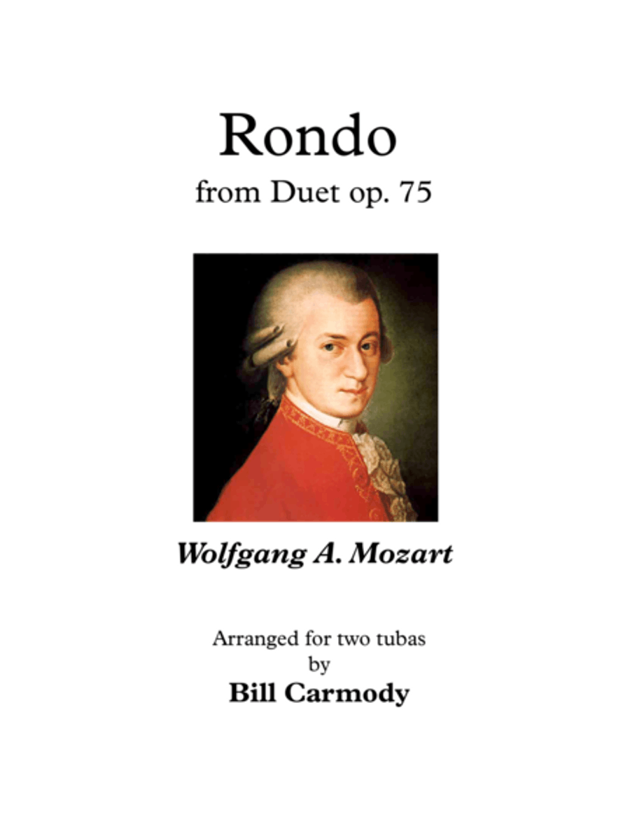 Rondo from Mozart Duet op. 75 Brass Duet scores gallery preview page 1