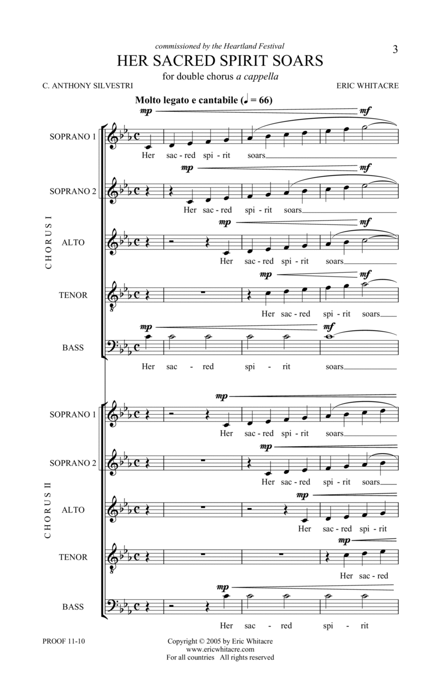 Her Sacred Spirit Soars Her Sacred Spirit Soars SSATB scores gallery preview page 1