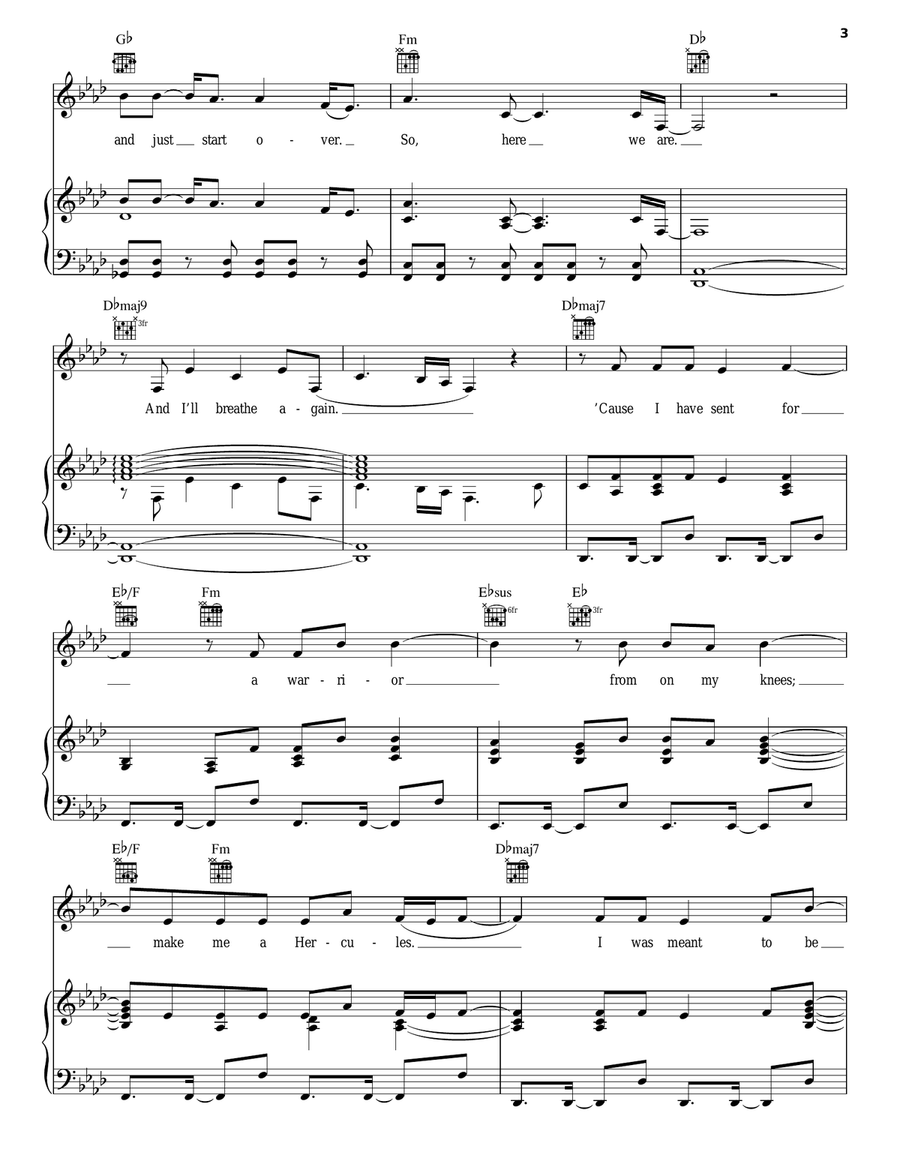 Hercules Acoustic Guitar scores gallery preview page 3