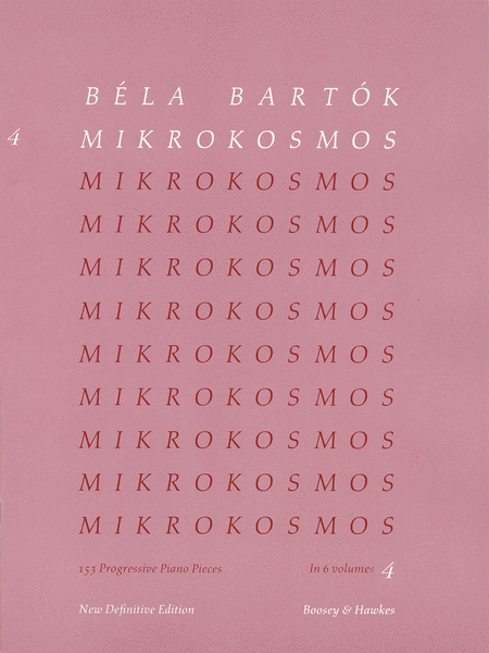 Bela Bartok: Mikrokosmos - Volume 4 (Pink)