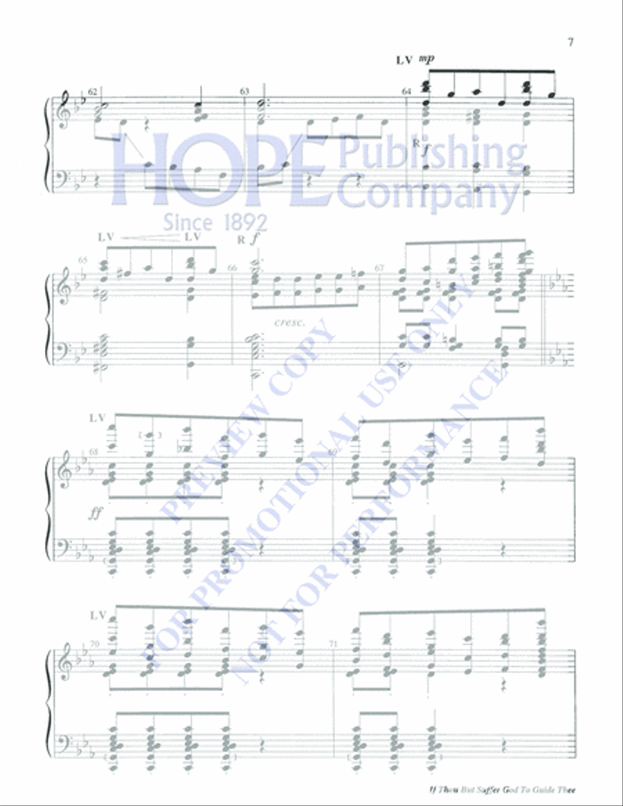 If Thou but Suffer God to Guide Thee 5-Octaves scores gallery preview page 7