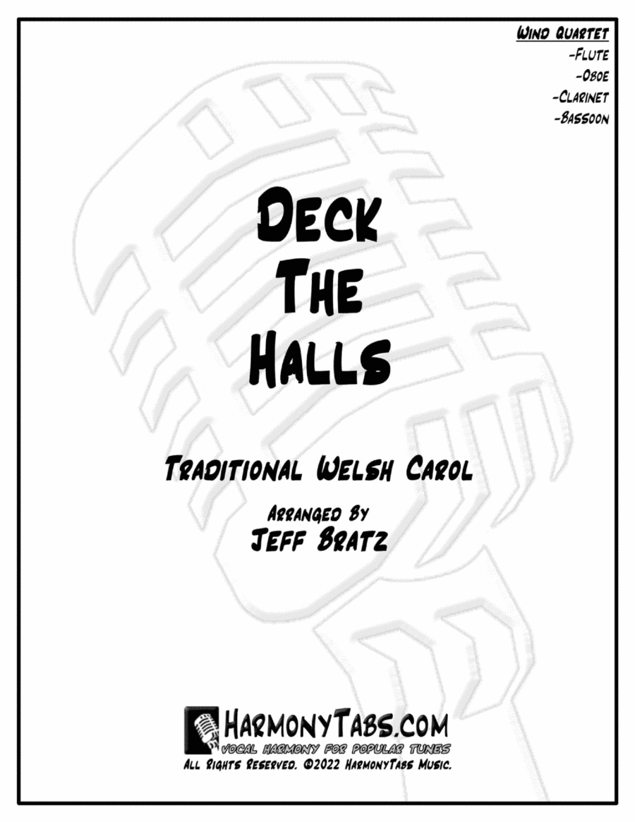 Deck The Halls (Wind Quartet) Woodwind Quartet scores gallery preview page 1