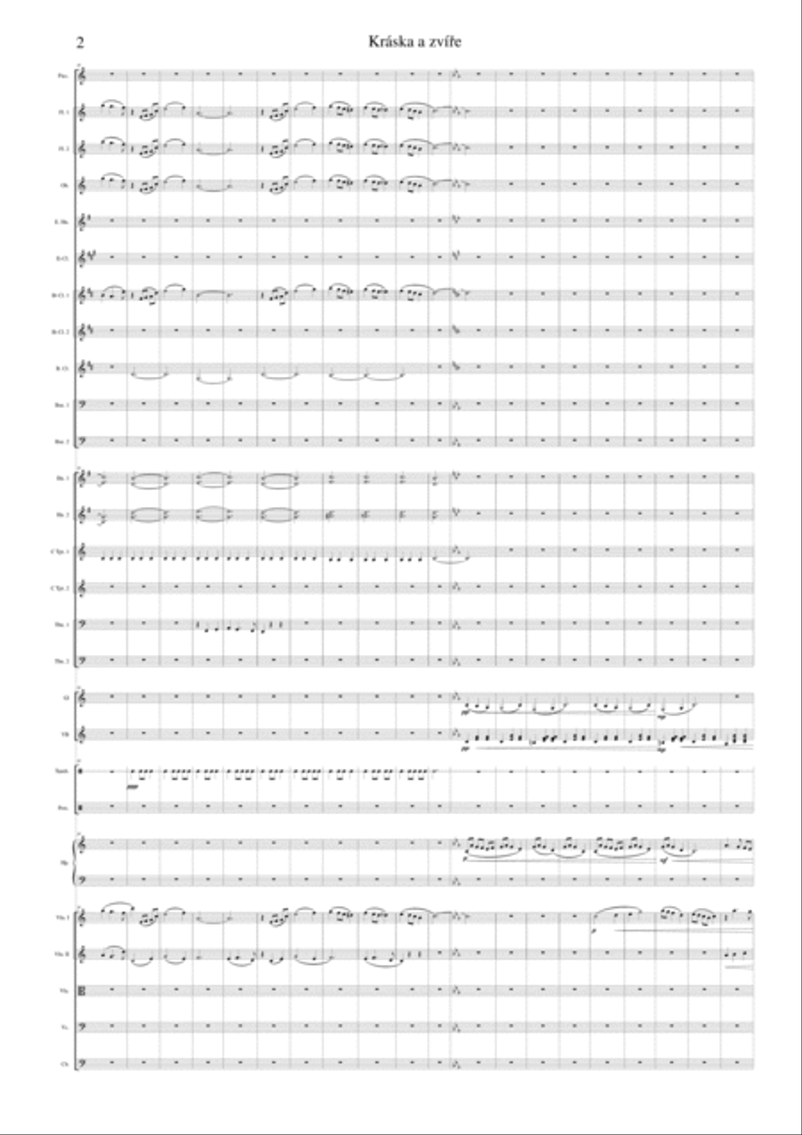 Beauty and the beast - Vienna waltz Full Orchestra scores gallery preview page 2