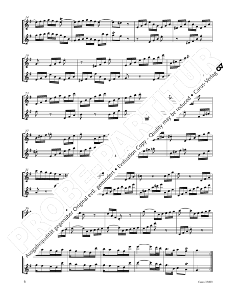 Gesamtausgabe Band 3 (Kammermusik: Duette, Solo- und Triosonaten) Score scores gallery preview page 27