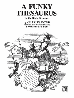 Book cover for A Funky Thesaurus for the Rock Drummer