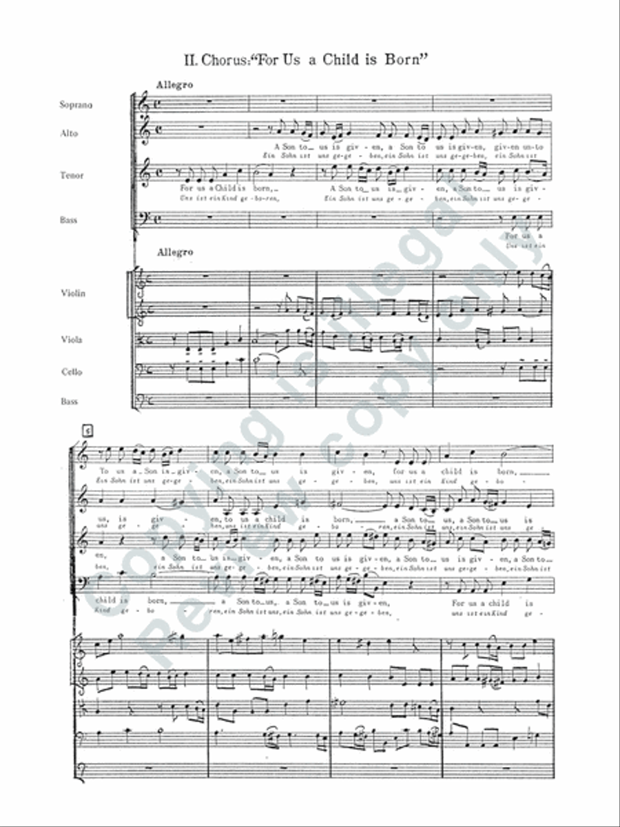 For Us a Child is Born (Additional String Orchestra Score) Choir scores gallery preview page 5