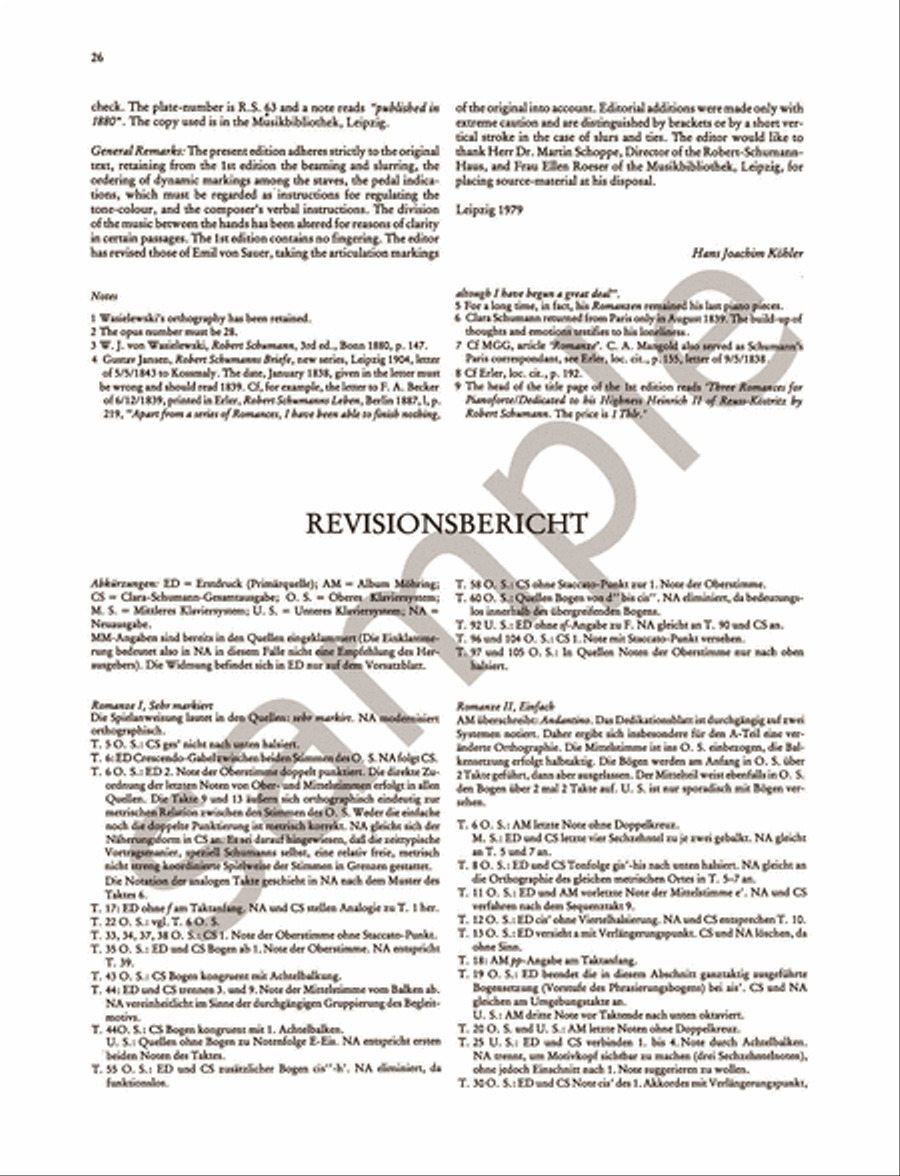 3 Romances Op. 28 Piano scores gallery preview page 5