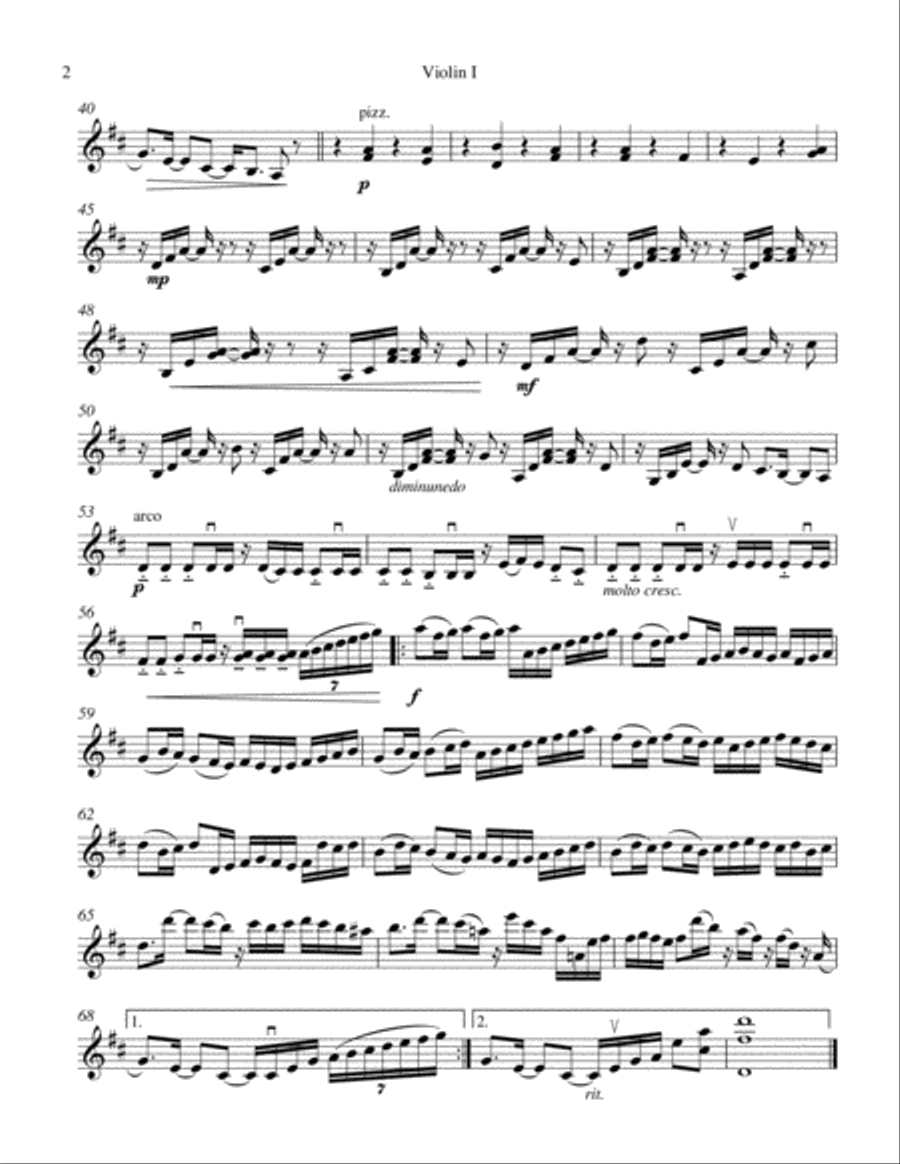 Canon in Pop Style String Quartet scores gallery preview page 2