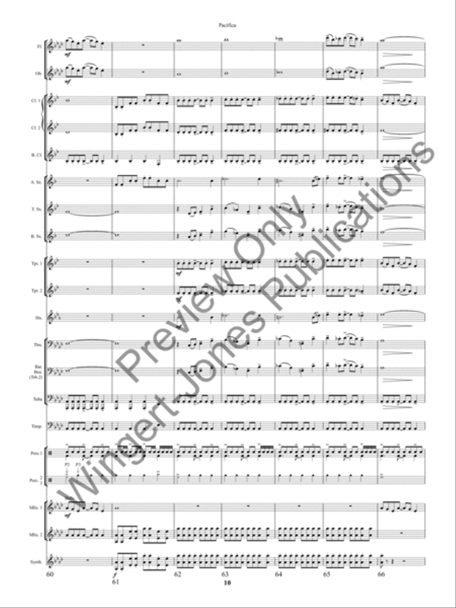 Pacifica Concert Band scores gallery preview page 13
