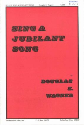 Book cover for Sing a Jubilant Song
