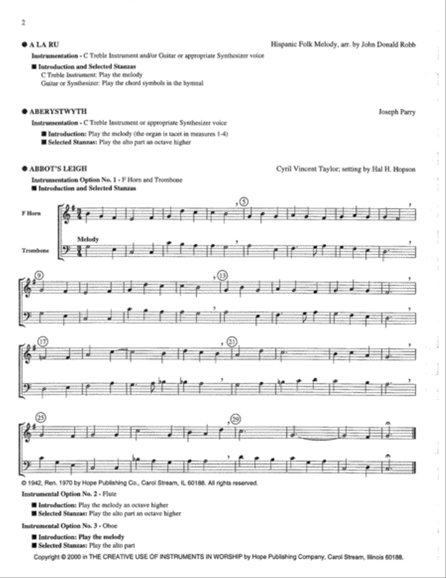 Creative Use of Instruments in Worship, The (Vol. 5) General Worship scores gallery preview page 2