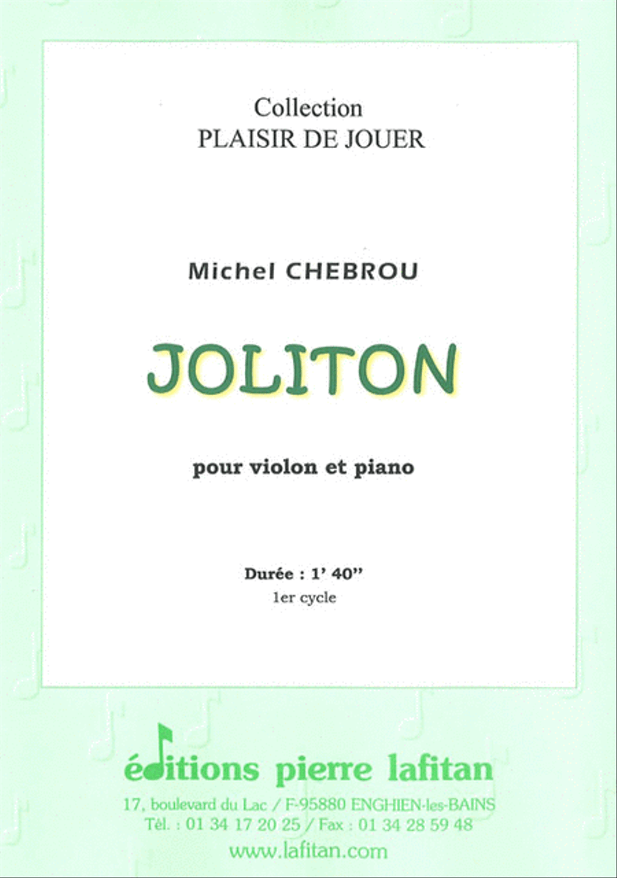 Joliton Joliton Violin Solo scores gallery preview page 1