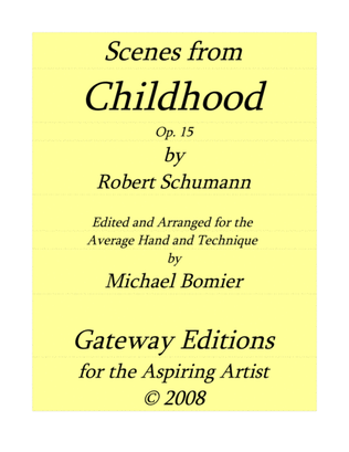 Book cover for Scenes from Childhood Op.15 by Robert Schumann, for Piano Solo
