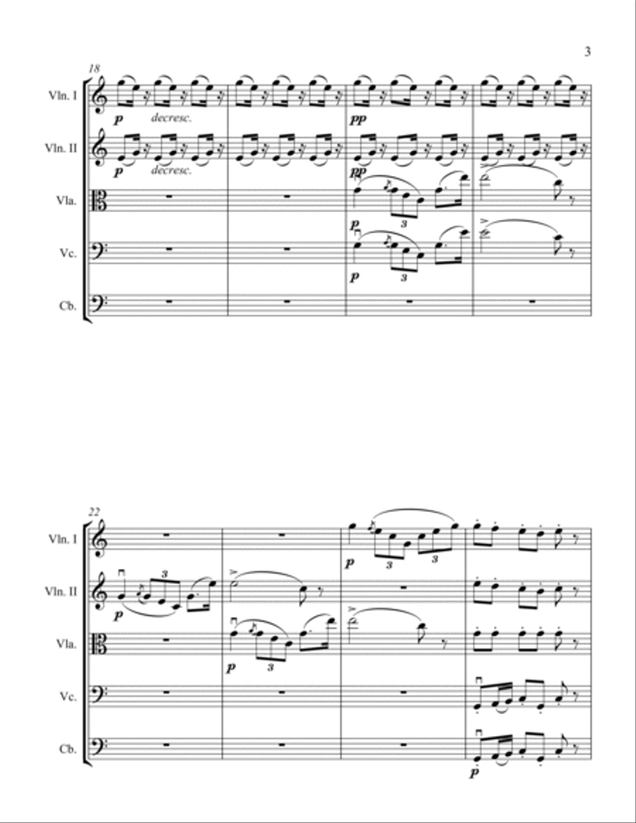 Moments Musicaux I Moments Musicaux I String Orchestra scores gallery preview page 3