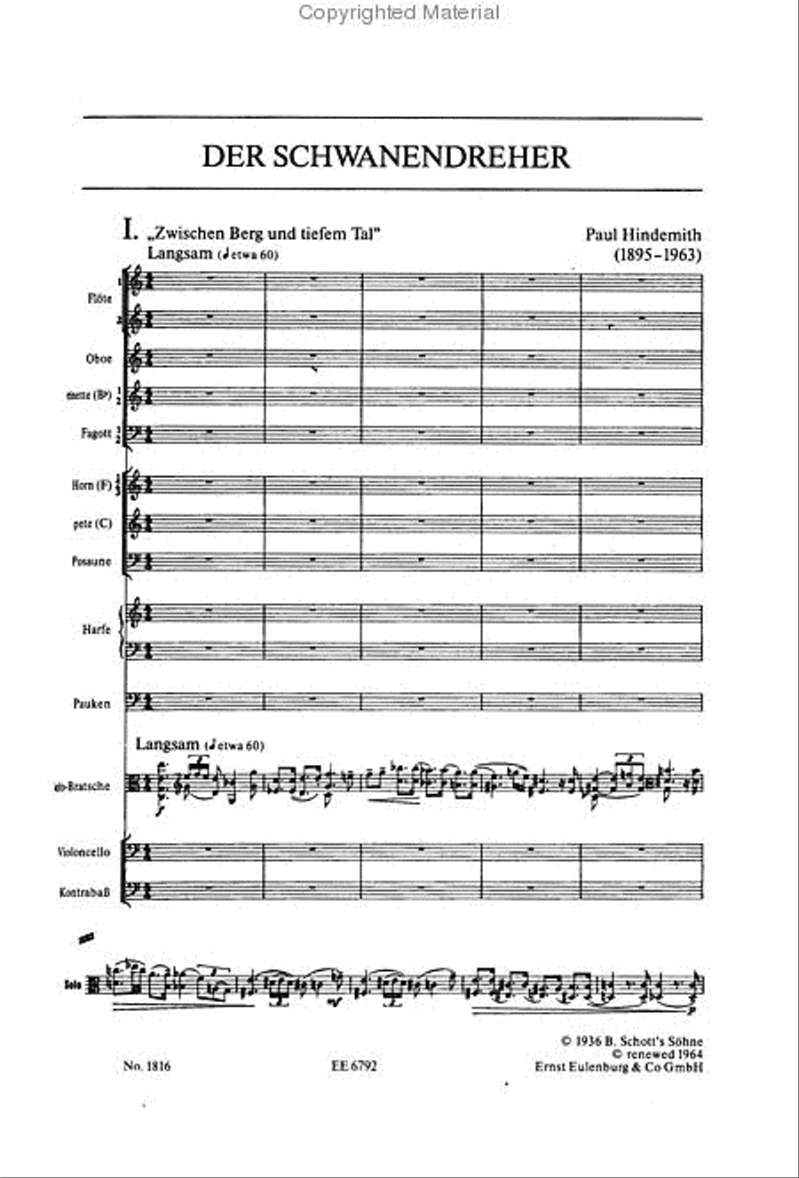 Der Schwanendreher Der Schwanendreher Orchestra scores gallery preview page 2