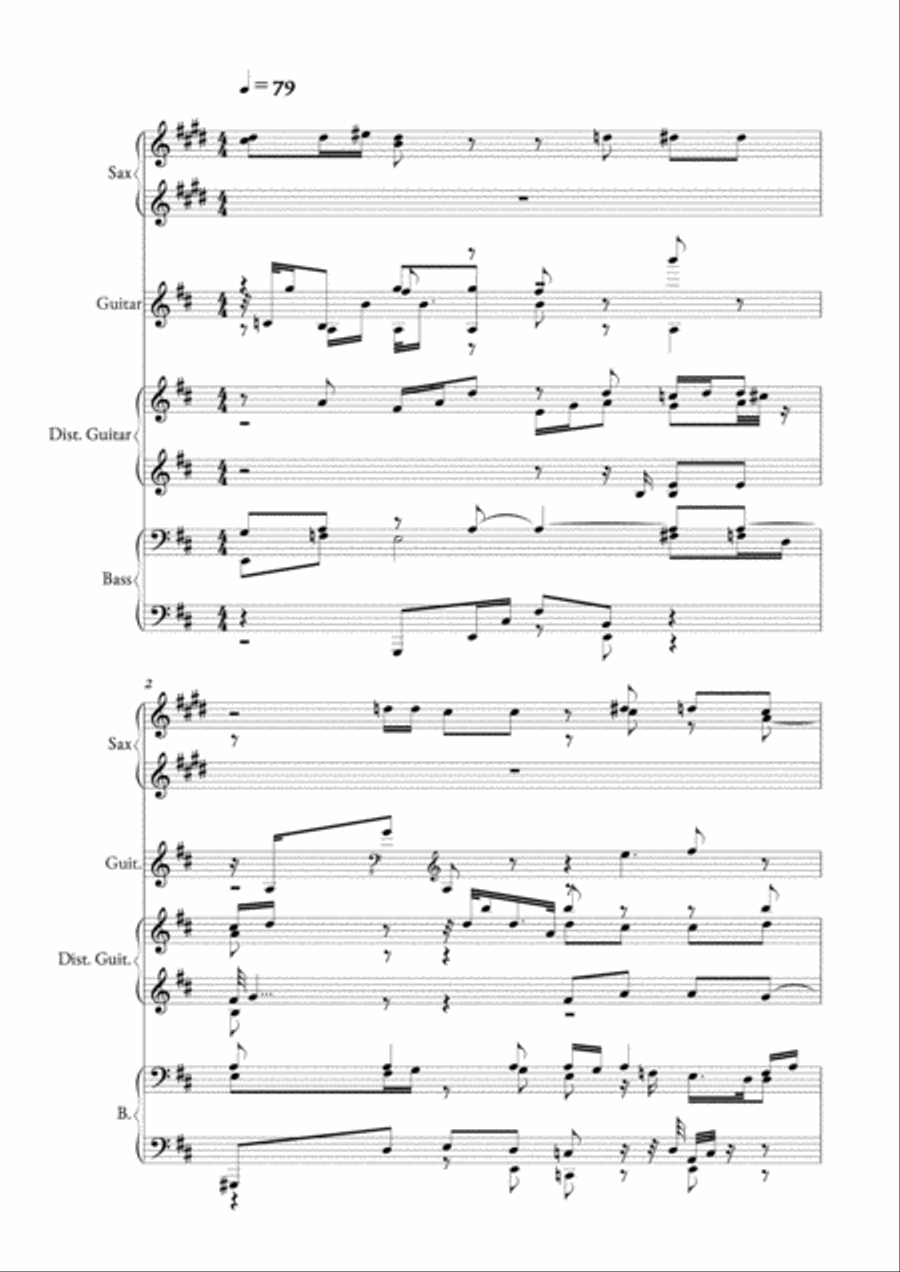 10 Terremoto Avastesimiento Small Ensemble scores gallery preview page 1